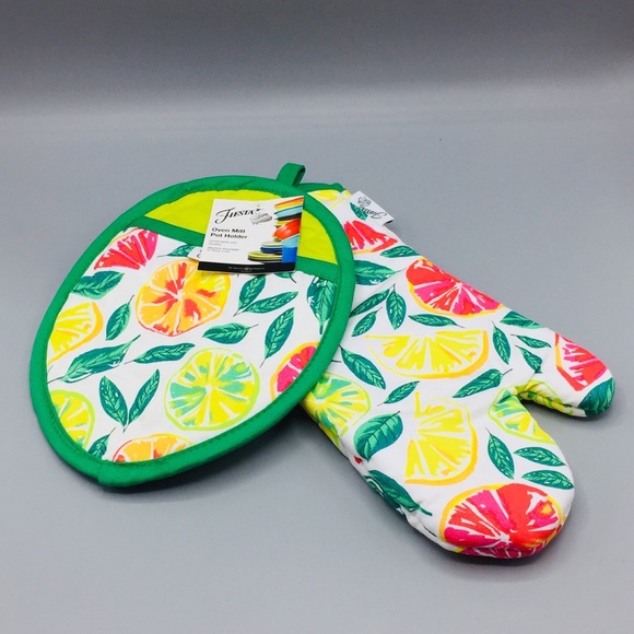 Fiesta Oven Mitt & Pot Holder Citrus Bliss - Picture 2 of 5